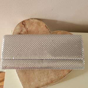 Elegant Silver Clutch Bag
